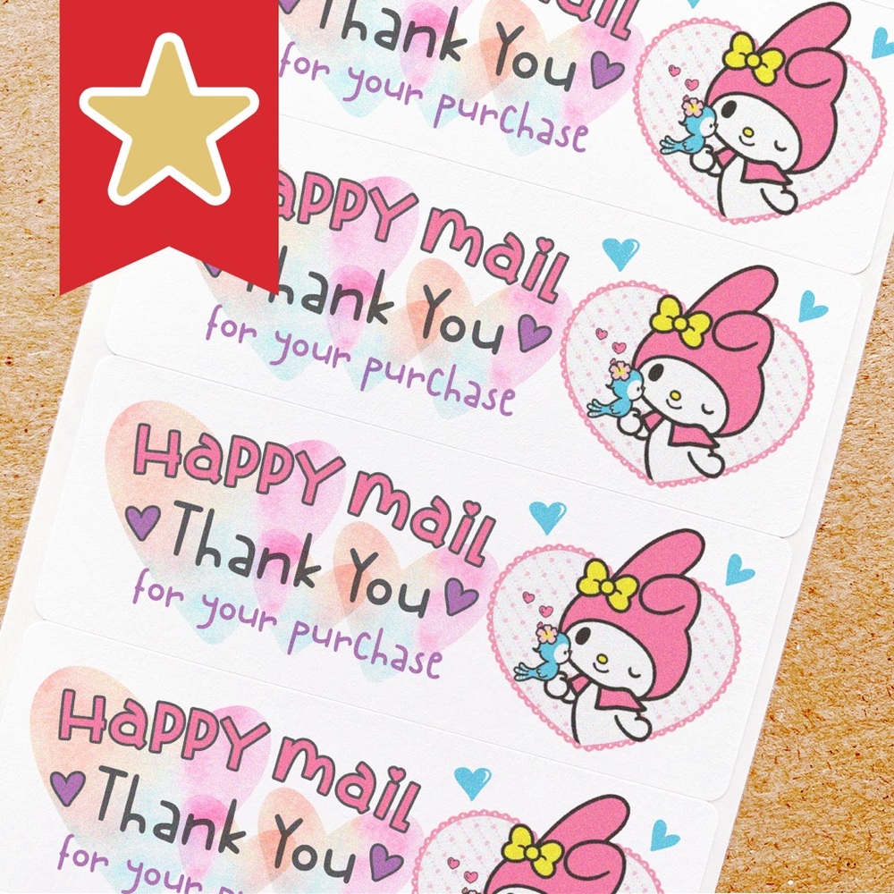 Thank you labels stickers 100ct